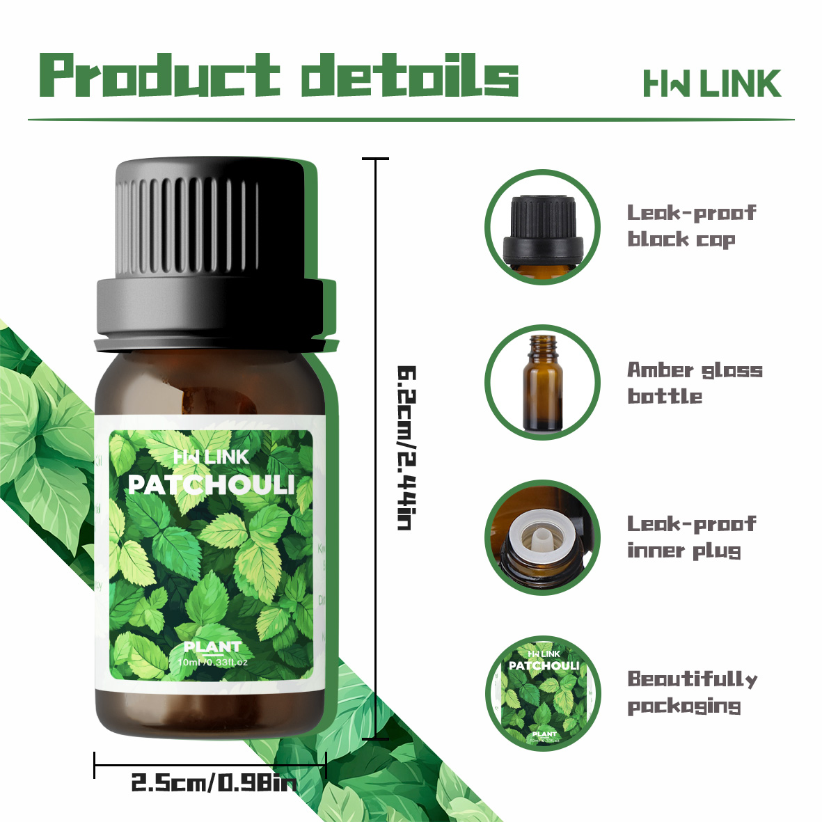 10ml Patchouli Essential Oils  - огляд і ціна Plant Parenting