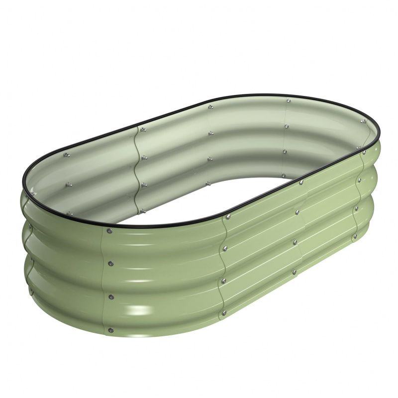 1PCS Oval-shaped Galvanized St - огляд і ціна Plant Parenting
