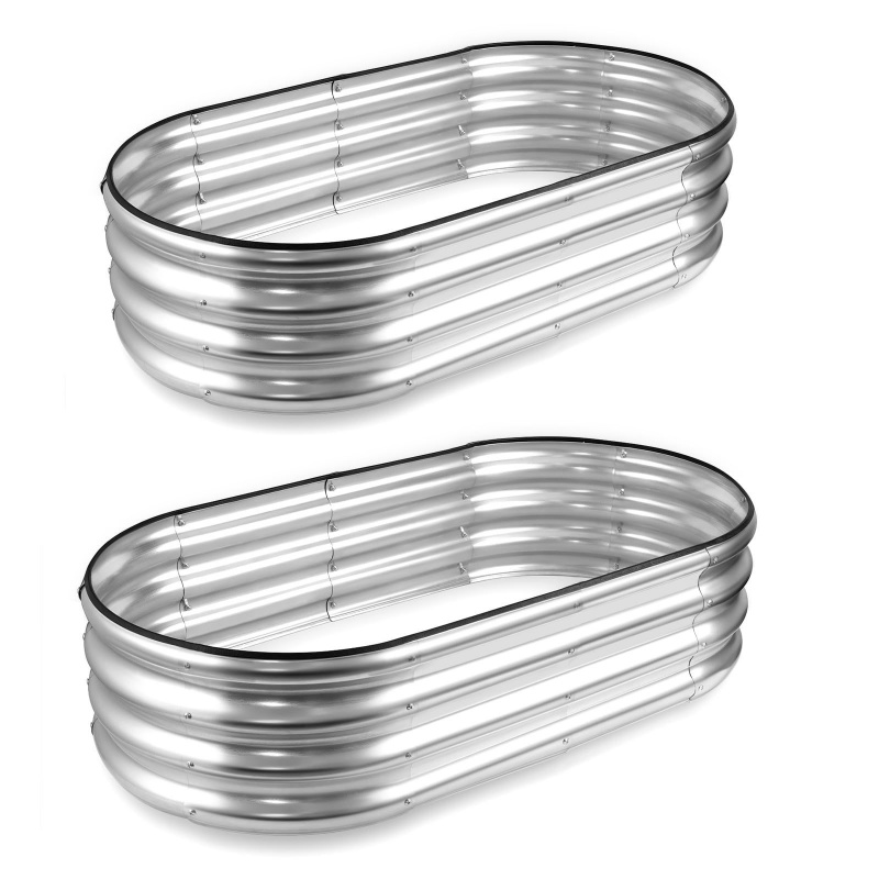1PCS Oval-shaped Galvanized St - огляд і ціна Plant Parenting