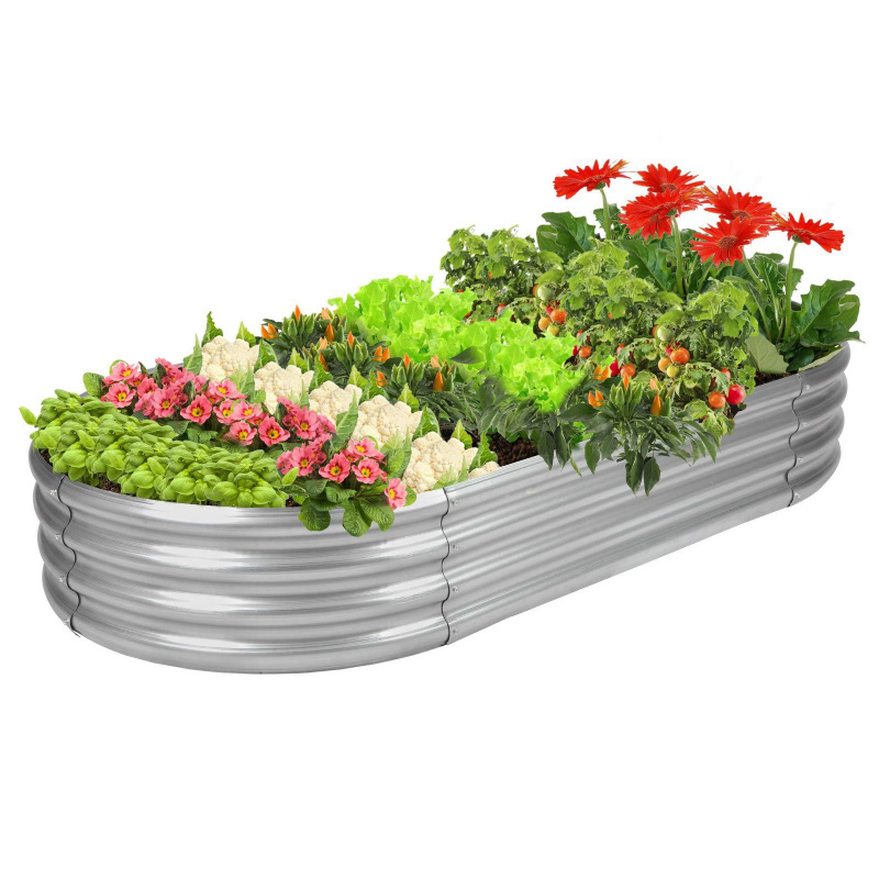 1PCS Oval-shaped Galvanized St - огляд і ціна Plant Parenting
