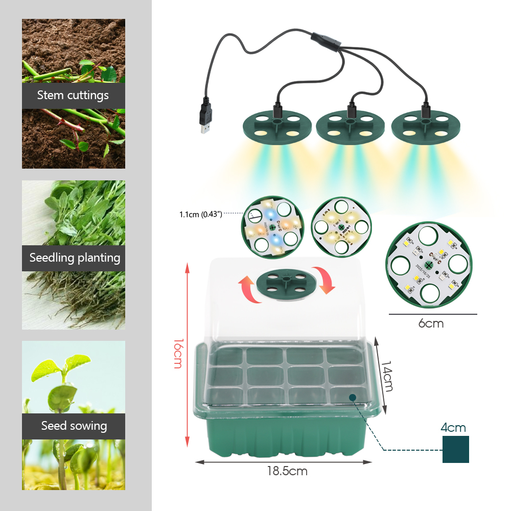 LED Nursery Pots with Grow Lig - огляд і ціна Plant Parenting