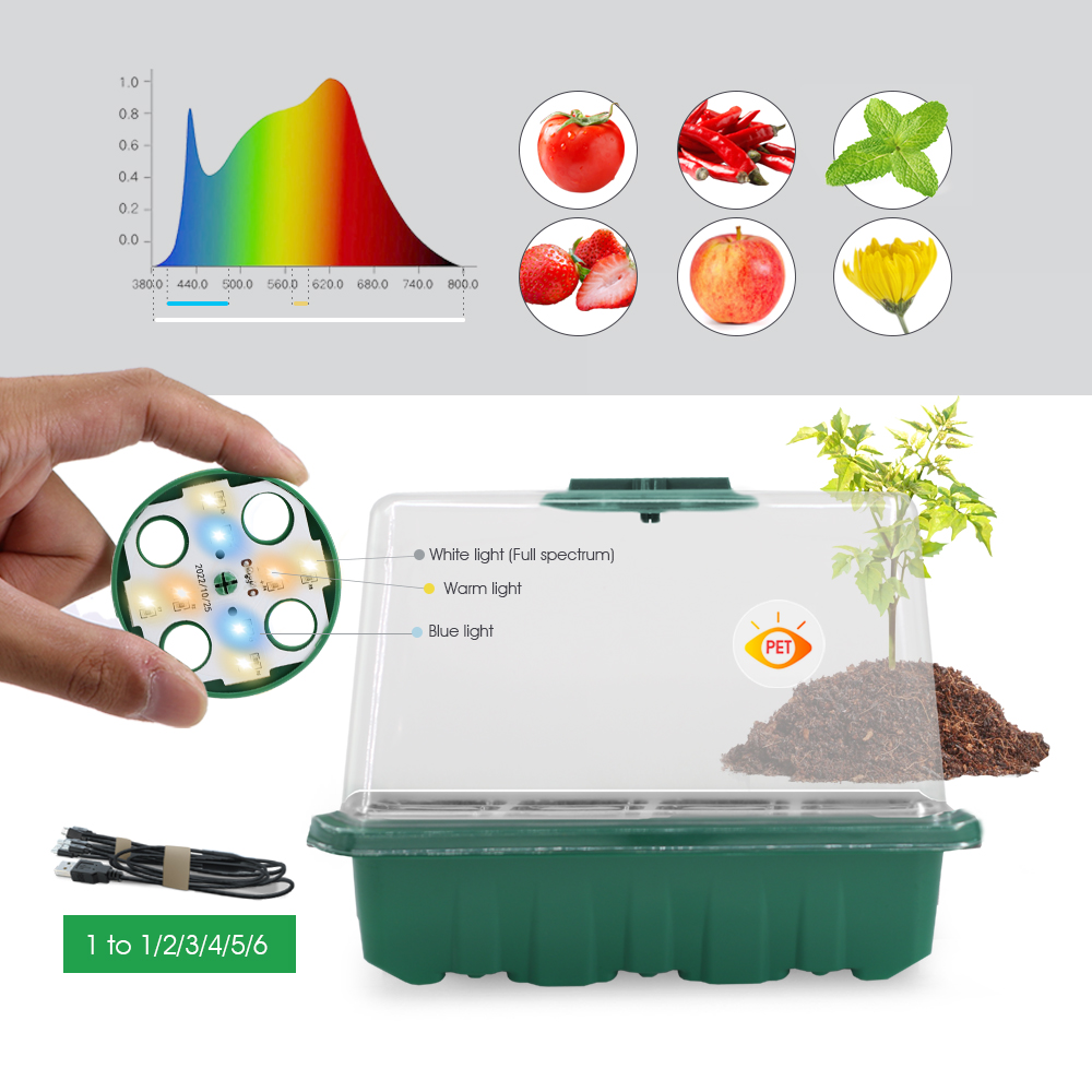 LED Nursery Pots with Grow Lig - огляд і ціна Plant Parenting