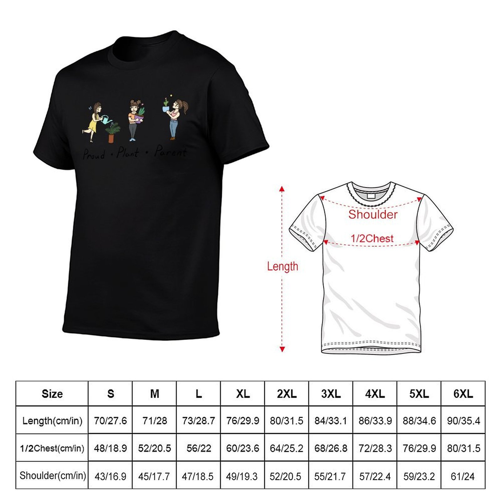 Plant Cartoon Proud Mom parent - огляд і ціна Plant Parent T Shirt