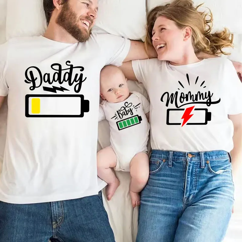 Funny Matching Family Battery  - огляд і ціна Plant Parent T Shirt