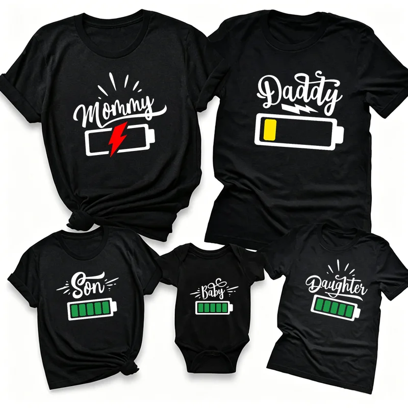 Funny Matching Family Battery  - огляд і ціна Plant Parent T Shirt